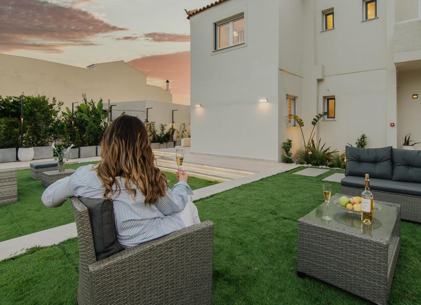 Le Jardin Apartments Kampos Marathokampou Exterior foto